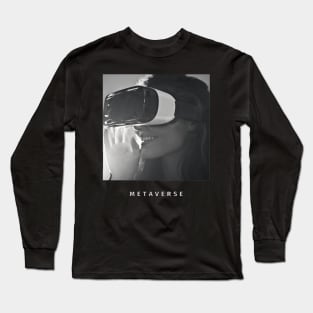 metaverse tshirt, mugs, stickers,wall art, mask,cases Long Sleeve T-Shirt